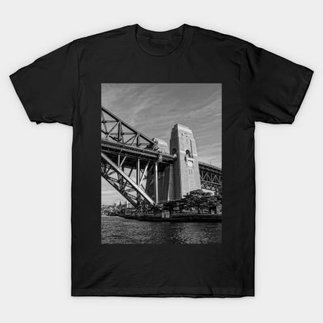 Northern End of Sydney Harbour Bridge, Sydney, NSW, Australia T-Shirt by Upbeat Traveler